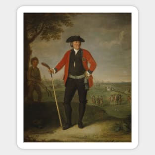 William Inglis, c 1712 - 1792. Surgeon and Captain of the Honourable Company of Edinburgh Golfers by David Allan Sticker